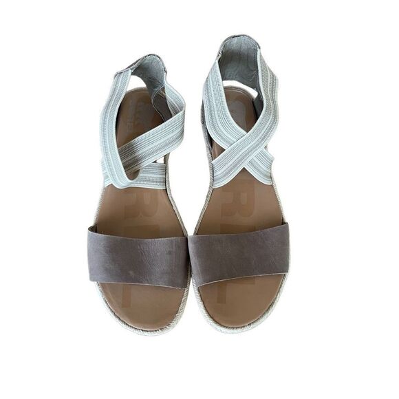Sorel Womens Tan Khaki Open Toe Ella II Gore Criss Cross Strap Sandals Size 10 - Picture 1 of 11